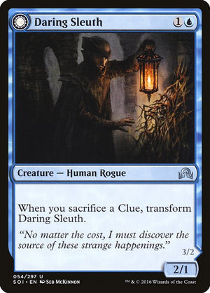 Daring Sleuth // Bearer of Overwhelming Truths (54) [Shadows over Innistrad]