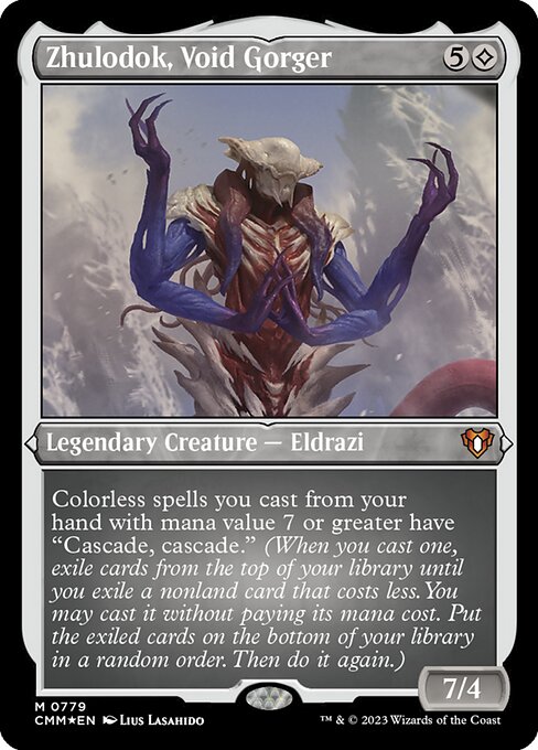 Zhulodok, Void Gorger (779) [Commander Masters] [Etched]