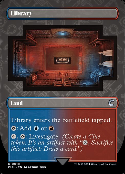 Library (18) [Ravnica: Clue Edition] [Borderless]