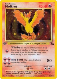 Moltres (12) (12/62) [Fossil (Unlimited)]