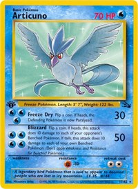 Articuno (17) (17/62) [Fossil (Unlimited)]
