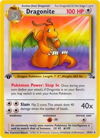 Dragonite (19) (19/62) [Fossil (Unlimited)]