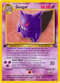 Gengar (20) (20/62) [Fossil (Unlimited)]