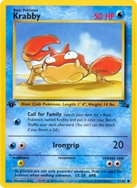 Krabby (51/62) [Fossil (Unlimited)]