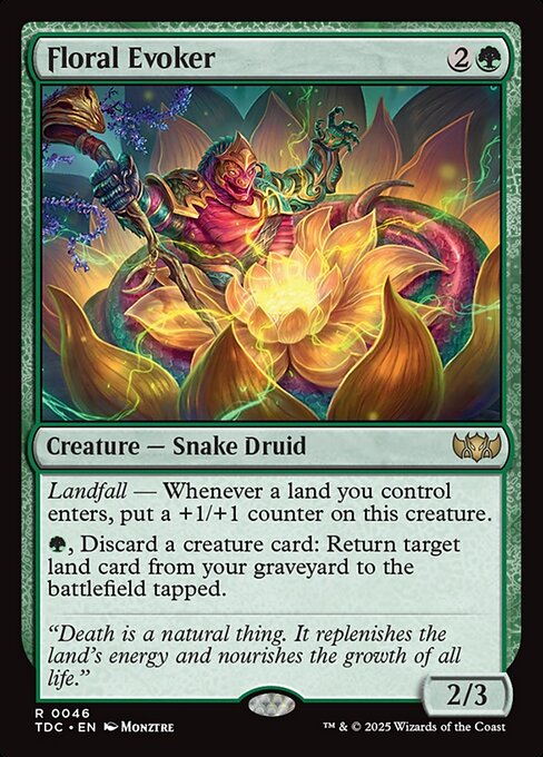 Floral Evoker (46) [Tarkir: Dragonstorm Commander]