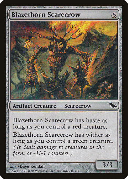 Blazethorn Scarecrow (246) [Shadowmoor]