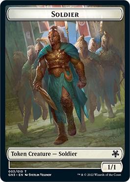 Soldier // Drake Double-Sided Token (3 // 5) [Game Night: Free-for-All]
