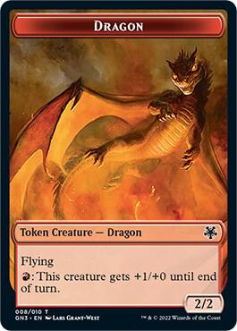 Dragon // Elf Warrior Double-Sided Token (8 // 9) [Game Night: Free-for-All]