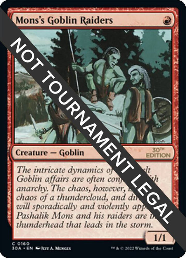 Mons's Goblin Raiders (160) [30th Anniversary Edition]