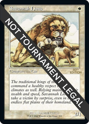 Savannah Lions (Retro Frame) (335) [30th Anniversary Edition]
