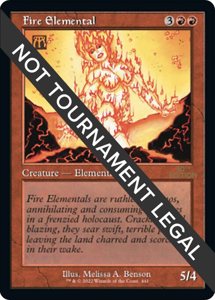 Fire Elemental (Retro Frame) (441) [30th Anniversary Edition]