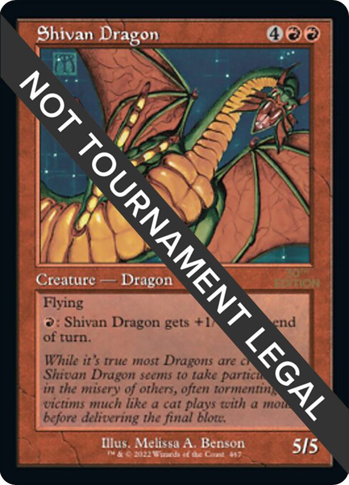 Shivan Dragon (Retro Frame) (467) [30th Anniversary Edition]