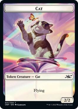 Cat // Treasure (13) Double-sided Token [Unfinity]