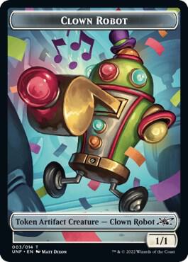 Clown Robot (003) // Storm Crow Double-sided Token [Unfinity]