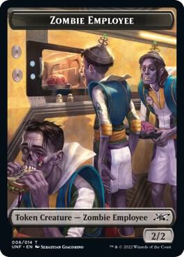 Zombie Employee // Balloon Double-sided Token [Unfinity]