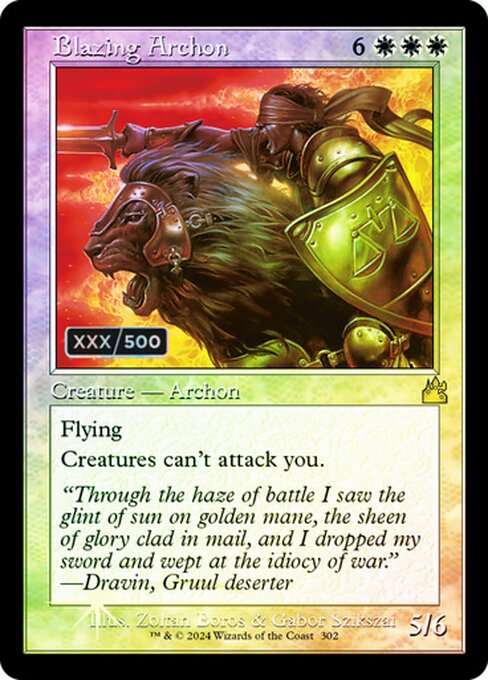 Blazing Archon (302z) [Ravnica Remastered]