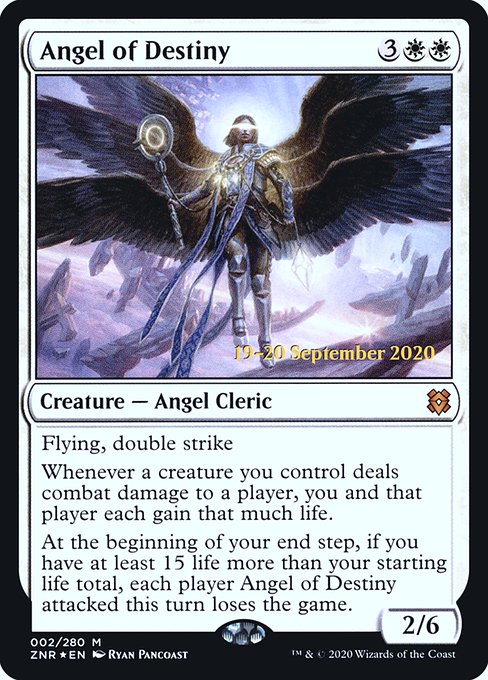 Angel of Destiny (2s) [Zendikar Rising Promos]