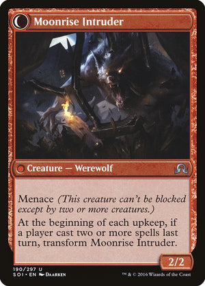 Village Messenger // Moonrise Intruder (190) [Shadows over Innistrad] Reverse