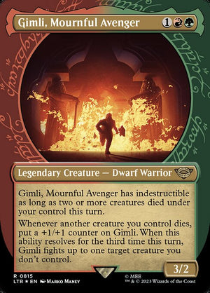 Gimli, Mournful Avenger (815) [The Lord of the Rings: Tales of Middle-earth] [Showcase, Borderless]
