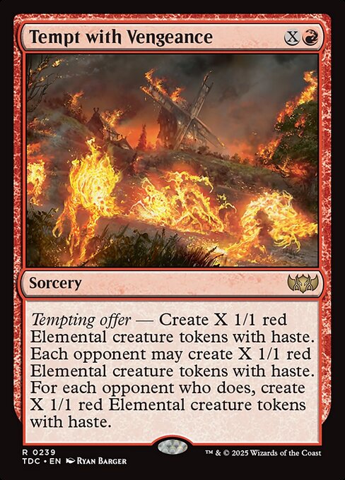 Tempt with Vengeance (239) [Tarkir: Dragonstorm Commander]