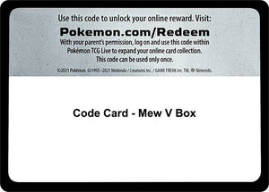 Code Card - Mew V Box [Miscellaneous Cards and Products]