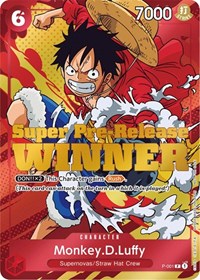 Monkey.D.Luffy (Super Pre-Release) [Winner] (P-001) [One Piece Promotion Cards]