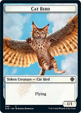 Cat Bird // Spirit Double-Sided Token (5 // 9) [Starter Commander Decks]
