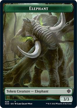 Elephant // Thopter Double-Sided Token (20 // 24) [Starter Commander Decks]