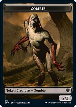 Zombie // Zombie Army Double-Sided Token (13 // 14) [Starter Commander Decks]
