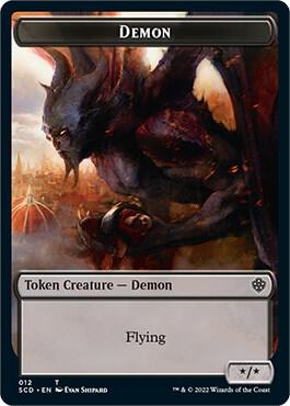 Demon Double-Sided Token (12) [Starter Commander Decks]