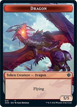 Dragon Double-Sided Token (16) [Starter Commander Decks]