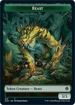 Beast Double-Sided Token (19) [Starter Commander Decks]