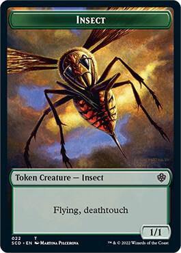 Insect // Cat Beast Double-Sided Token (22 // 4) [Starter Commander Decks]