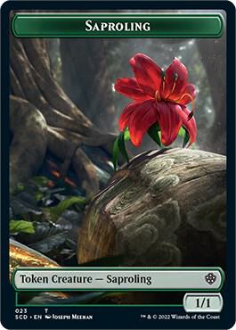 Saproling // Cat Double-Sided Token (23 // 3) [Starter Commander Decks]