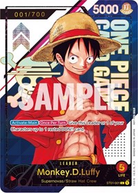 Monkey.D.Luffy - ST01-001 [Serial Number] (ST01-001) [One Piece Promotion Cards]