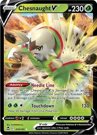 Chesnaught V (015/195) [SWSH12 Silver Tempest]