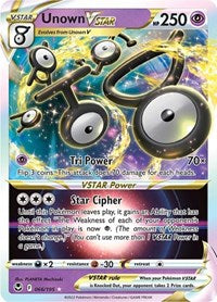Unown VSTAR (066/195) [SWSH12 Silver Tempest]