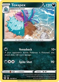 Toxapex (115/195) [SWSH12 Silver Tempest]