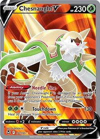 Chesnaught V (Full Art) (171/195) [SWSH12 Silver Tempest]