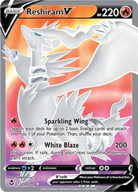 Reshiram V (Full Art) (172/195) [SWSH12 Silver Tempest]