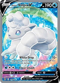 Alolan Vulpix V (Full Art) (173/195) [SWSH12 Silver Tempest]