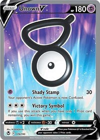 Unown V (Full Art) (176/195) [SWSH12 Silver Tempest]
