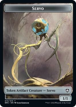 Servo // Powerstone Double-Sided Token (13 // 7) [The Brothers' War Commander]