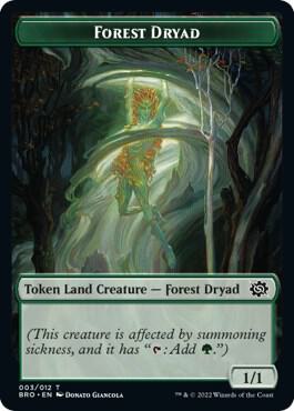 Forest Dryad Token (3) [The Brothers' War]