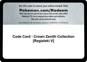 Code Card - Crown Zenith Collection [Regieleki V] [Crown Zenith]