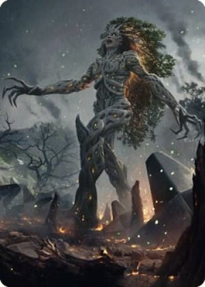 Titania, Gaea Incarnate Art Card (27) [The Brothers' War Art Series]