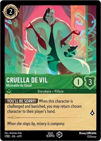 Cruella de Vil - Miserable As Usual (4) [D23 Promos]