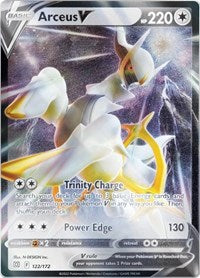 Arceus V - 122/172 (Metal Card) (122/172) [Miscellaneous Cards and Products]