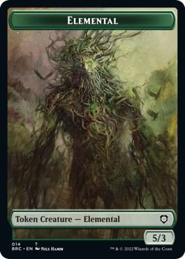 Elemental Token (14) [The Brothers' War Commander]