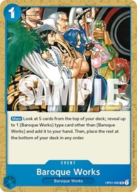 Baroque Works (OP01-090) [Romance Dawn]